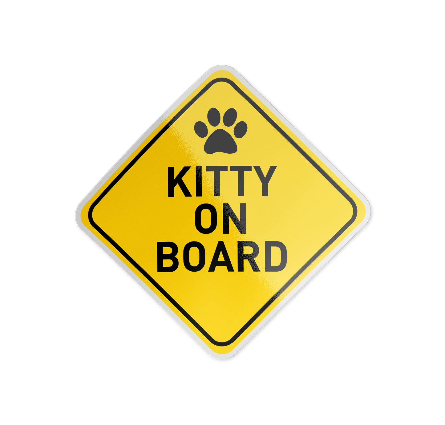 Kitty on Board Sticker